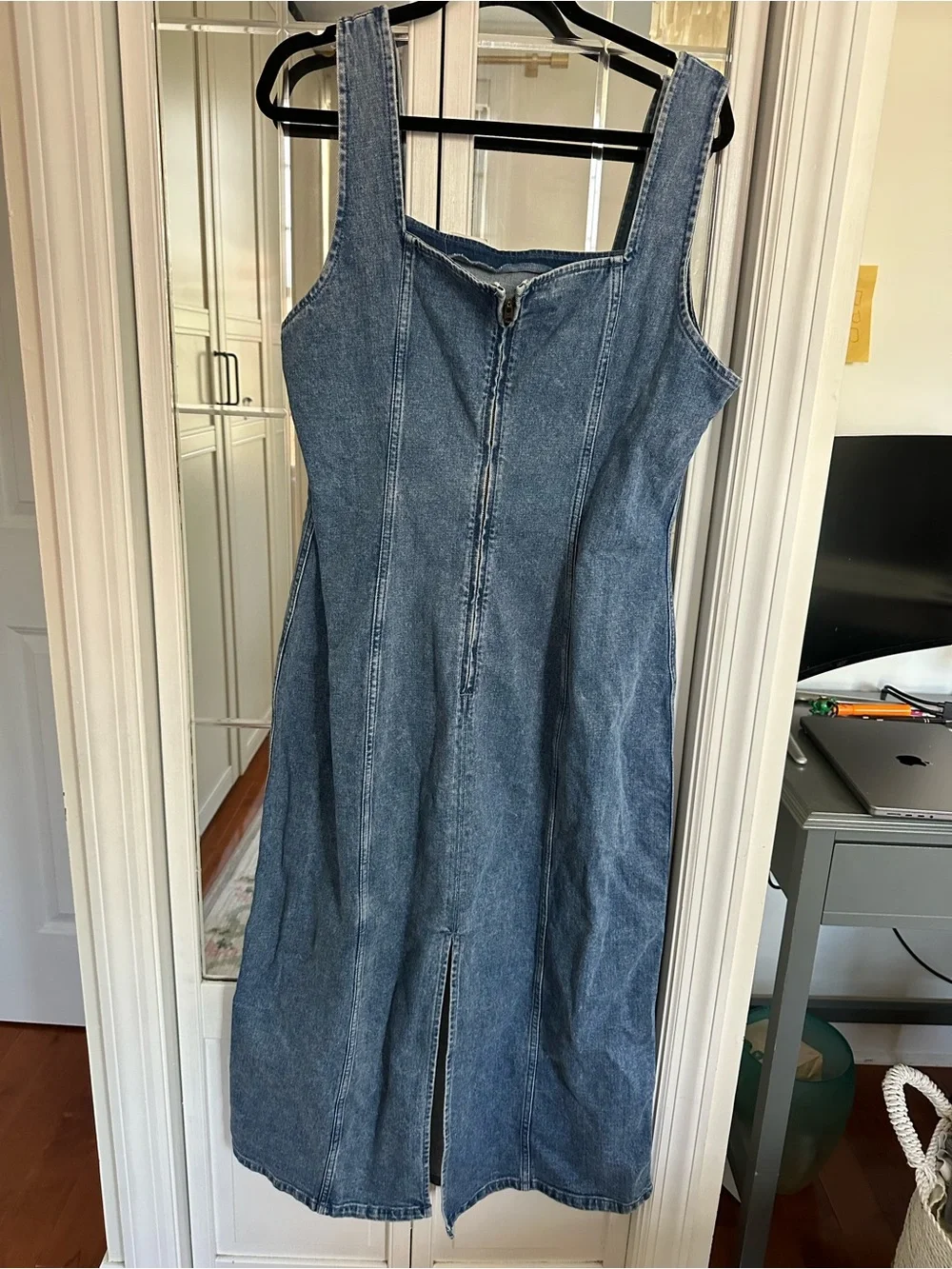 Abercrombie & Fitch Denim Maxi Dress - Medium Blue